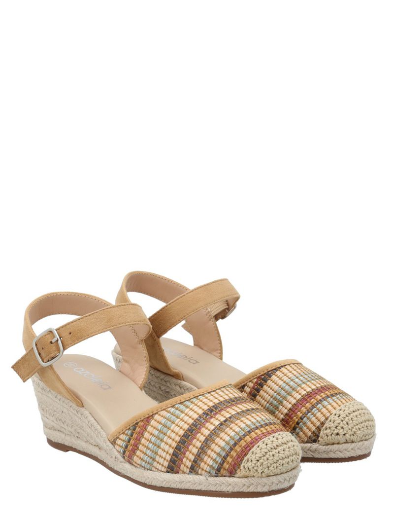 Alpargata Mujer Cedrina Beige Multi Azaleia