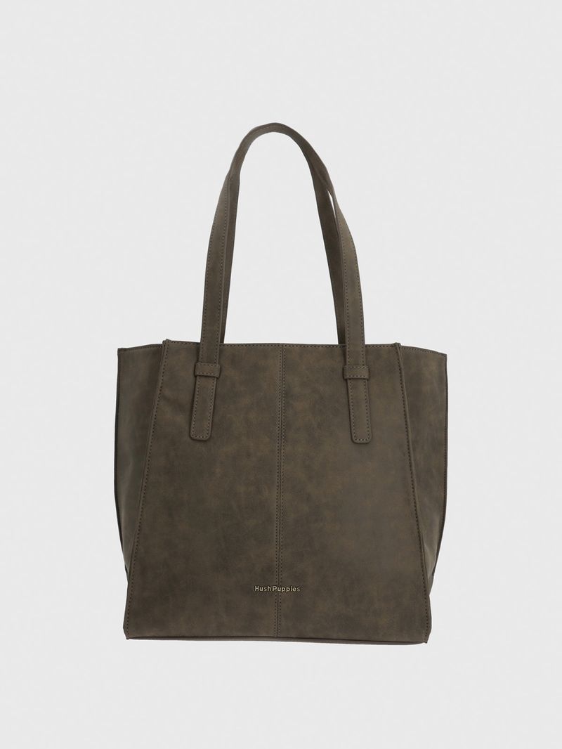 Cartera Ecocuero Mujer Darl Tote Café Hush Puppies