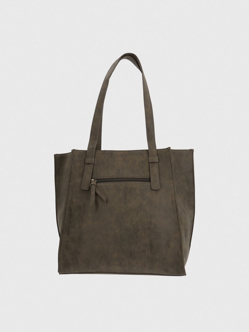 Cartera Ecocuero Mujer Darl Tote Café Hush Puppies