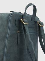 Mochila Ecocuero Mujer Danny Back Azul Hush Puppies
