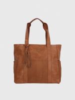 Cartera Ecocuero Mujer Lester Tote Café Hush Puppies