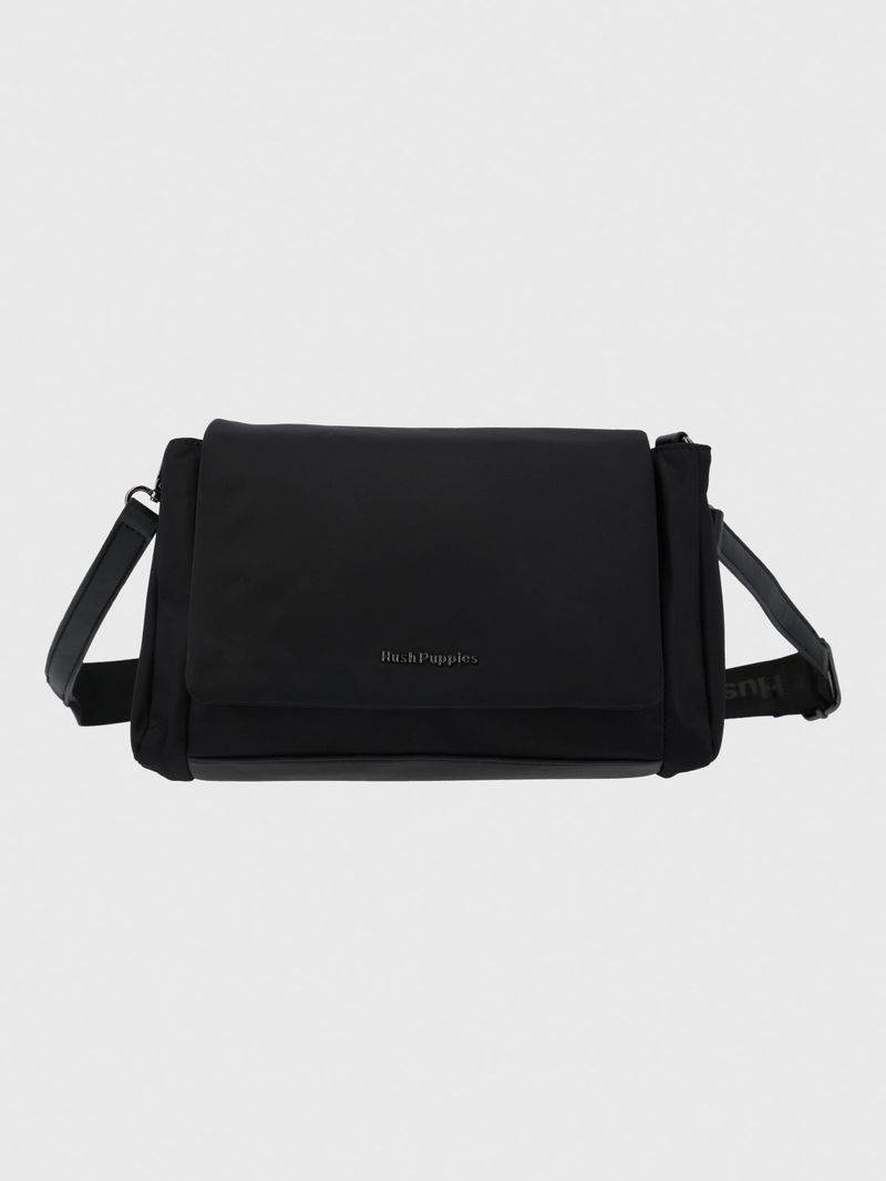 Cartera Poliéster Reciclado Mujer Rehman Cross Negro Hush Puppies