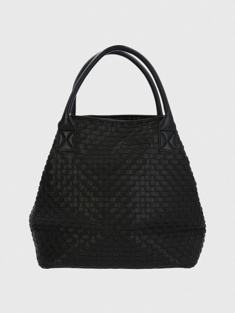 Cartera Ecocuero Mujer Bratt Tote Negro Hush Puppies