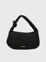 Cartera Ecocuero Mujer Brann Hobo Negro Hush Puppies