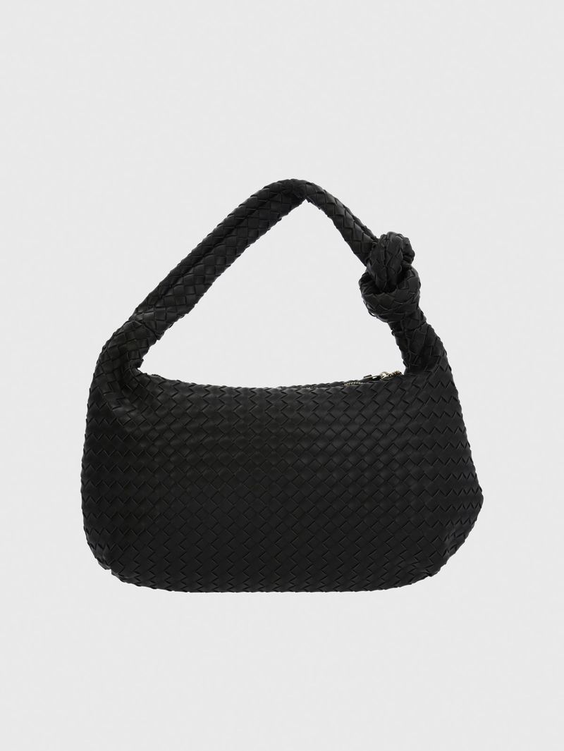 Cartera Ecocuero Mujer Brann Hobo Negro Hush Puppies