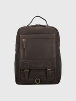 Mochila Cuero Hombre Th Froggatt Back Café Hush Puppies