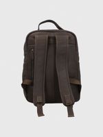 Mochila Cuero Hombre Th Froggatt Back Café Hush Puppies
