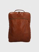 Mochila Cuero Hombre Om Fagan Back Café Hush Puppies