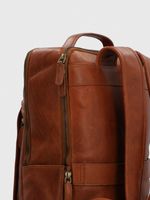 Mochila Cuero Hombre Om Fagan Back Café Hush Puppies