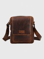 Maletin Cuero Unisex St Font Cross Café Hush Puppies