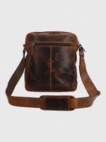 Maletin Cuero Unisex St Font Cross Café Hush Puppies