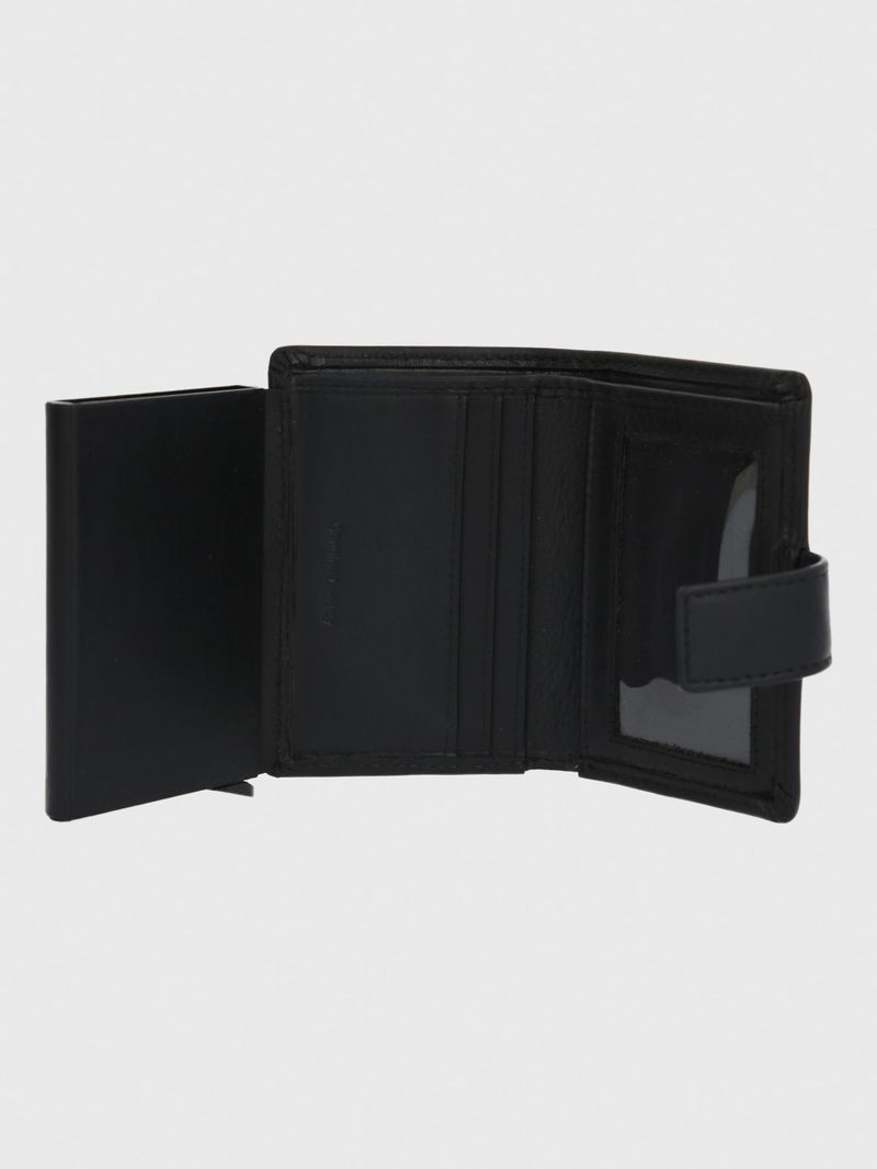 Tarjetero Cuero Hombre Ty Cardslide Negro Hush Puppies