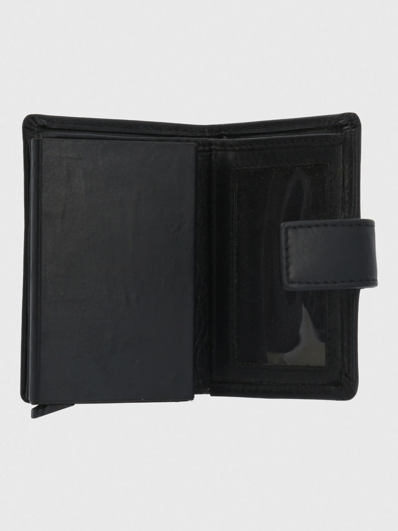 Tarjetero Cuero Hombre Ty Cardslide Negro Hush Puppies