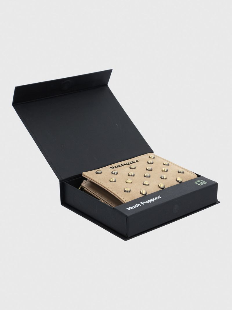 Billetera Ecocuero Mujer Taffy Wallet Café Hush Puppies