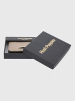 Billetera Ecocuero Mujer Metal Flap Wallet Metalizado Hush Puppies