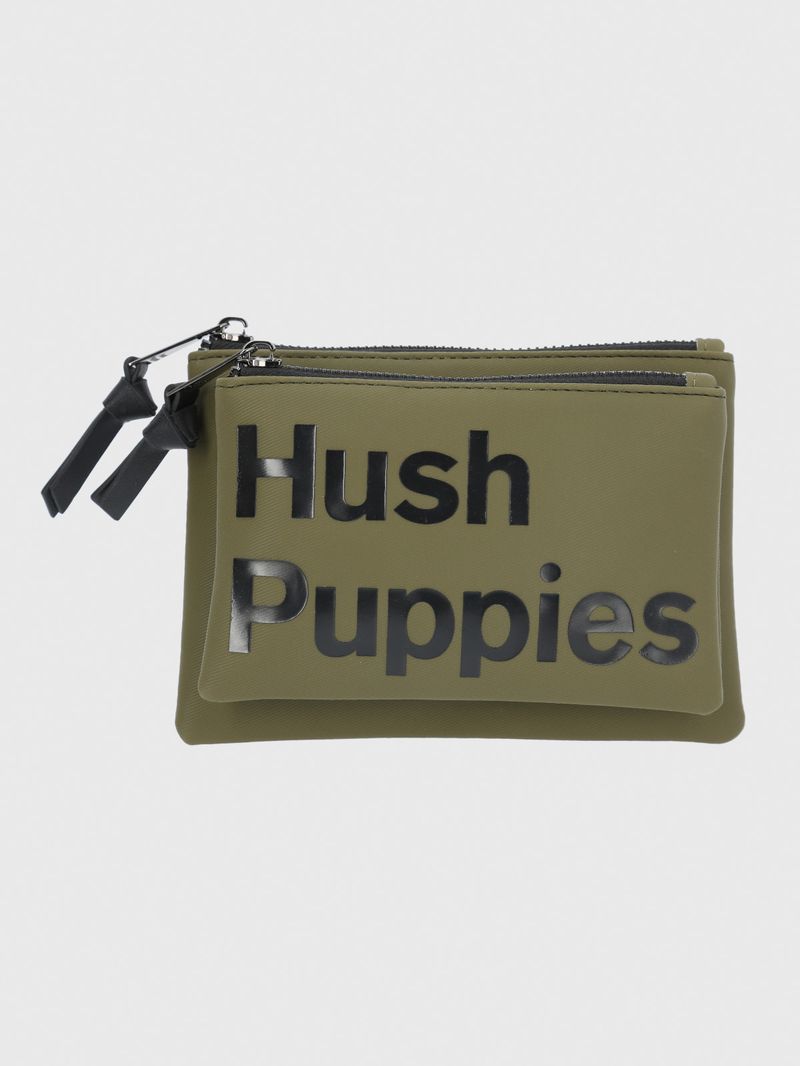 Billetera Ecocuero Mujer Henry Wallet Verde Hush Puppies