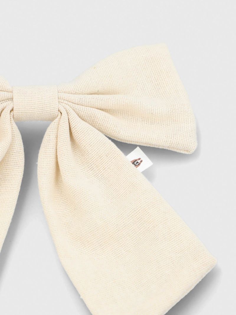 Cinta-Lazo-Algodon-Niña-Hpk-Bow-Hair-Beige-Crudo-Hush-Puppies