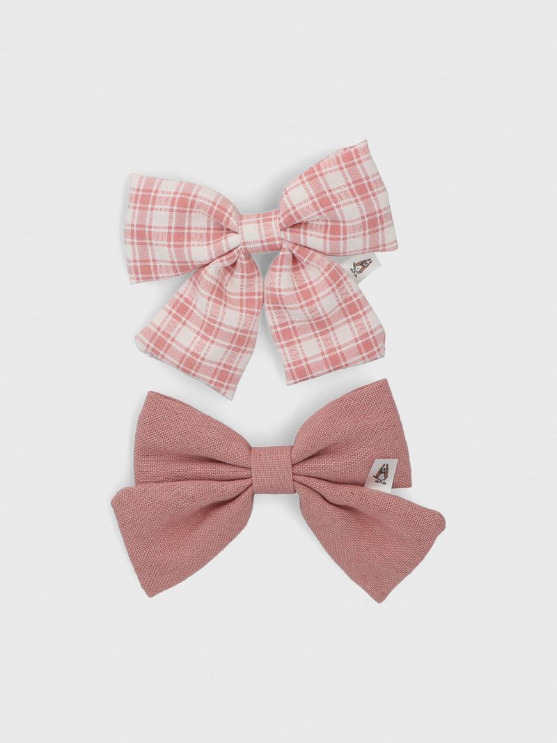 Pack-Pinche-Cinta-Algodon-Niña-Hpk-Pack-Hair-Clip-Rosado-Hush-Puppies