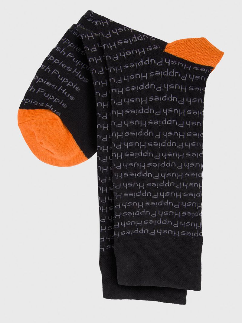 Calcetin-Algodon-Hombre-C-Cuff-Hprepeat-Negro-Hush-Puppies