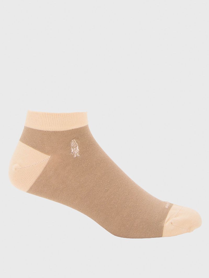 Calcetin Algodón Hombre Ped Plain Dog Beige/Crudo Hush Puppies