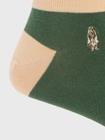 Calcetin Algodón Hombre Ped Plain Dog Verde Hush Puppies