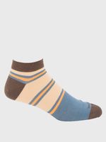 Calcetin Algodón Hombre Ped Rayas Azul Hush Puppies