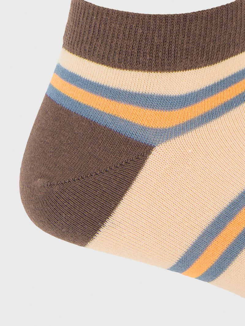 Calcetin Algodón Hombre Ped Rayas Azul Hush Puppies