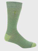 Calcetin Algodón Hombre C Multistripe Verde Hush Puppies