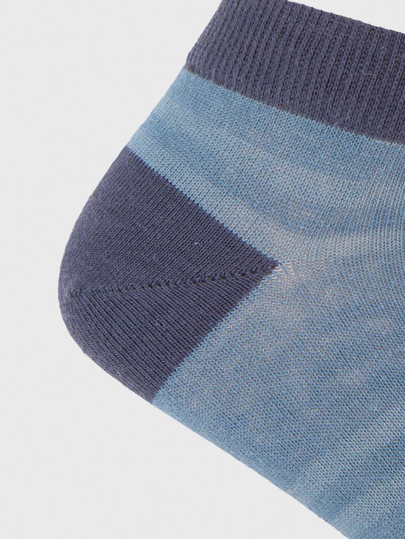 Calcetin Algodón Hombre Ped Multiline Azul Hush Puppies