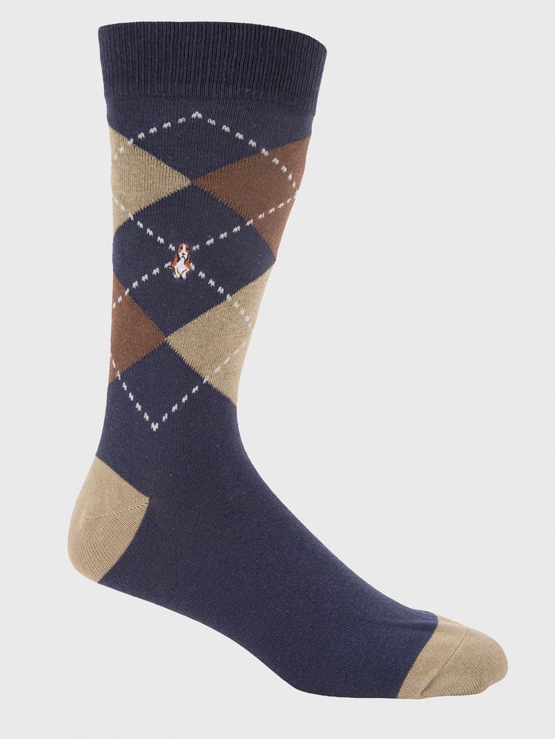 Calcetin Algodón Hombre C Diamond Azul Hush Puppies