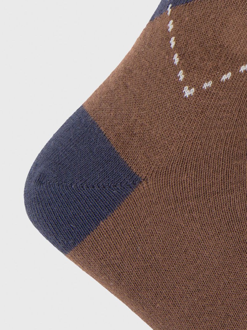 Calcetin Algodón Hombre C Diamond Café Hush Puppies