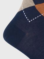 Calcetin Algodón Hombre D Rombos Azul Hush Puppies