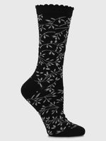 Calcetin Algodón Mujer C St Leaves Negro Hush Puppies