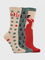 Calcetin Algodón Mujer Pack Gift Spain Multicolor Hush Puppies