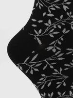 Calcetin Algodón Mujer C St Leaves Negro Hush Puppies