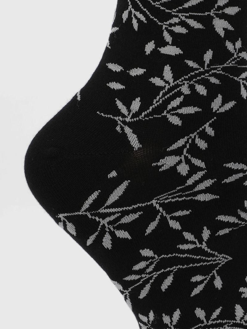 Calcetin Algodón Mujer C St Leaves Negro Hush Puppies