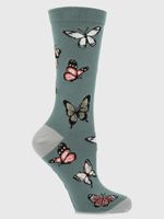 Calcetin Algodón Mujer C Cuff Flutter Verde Hush Puppies