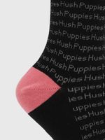 Calcetin Algodón Mujer C Cuff Hush Negro Hush Puppies