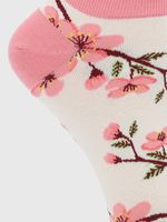 Calcetin Algodón Mujer Ped St Spring Rosado Hush Puppies