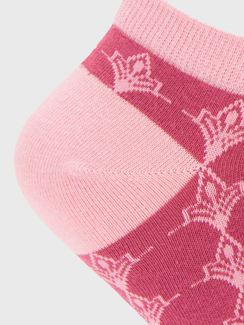 Calcetin Algodón Mujer Ped Design Rosado Hush Puppies