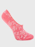 Calcetin Algodón Mujer Inv M Hojas Rosado Hush Puppies