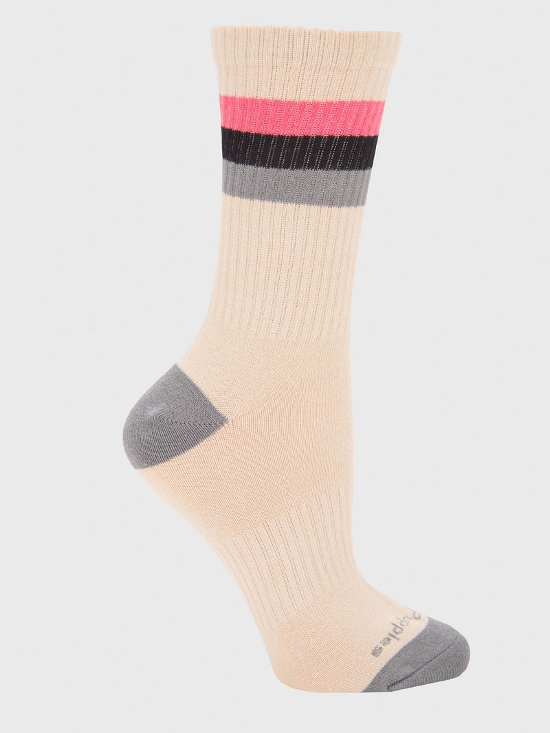 Calcetin Algodón Mujer Mc Color Beige/Crudo Hush Puppies
