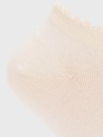 Calcetin Algodón Mujer Ped St Plain Beige/Crudo Hush Puppies