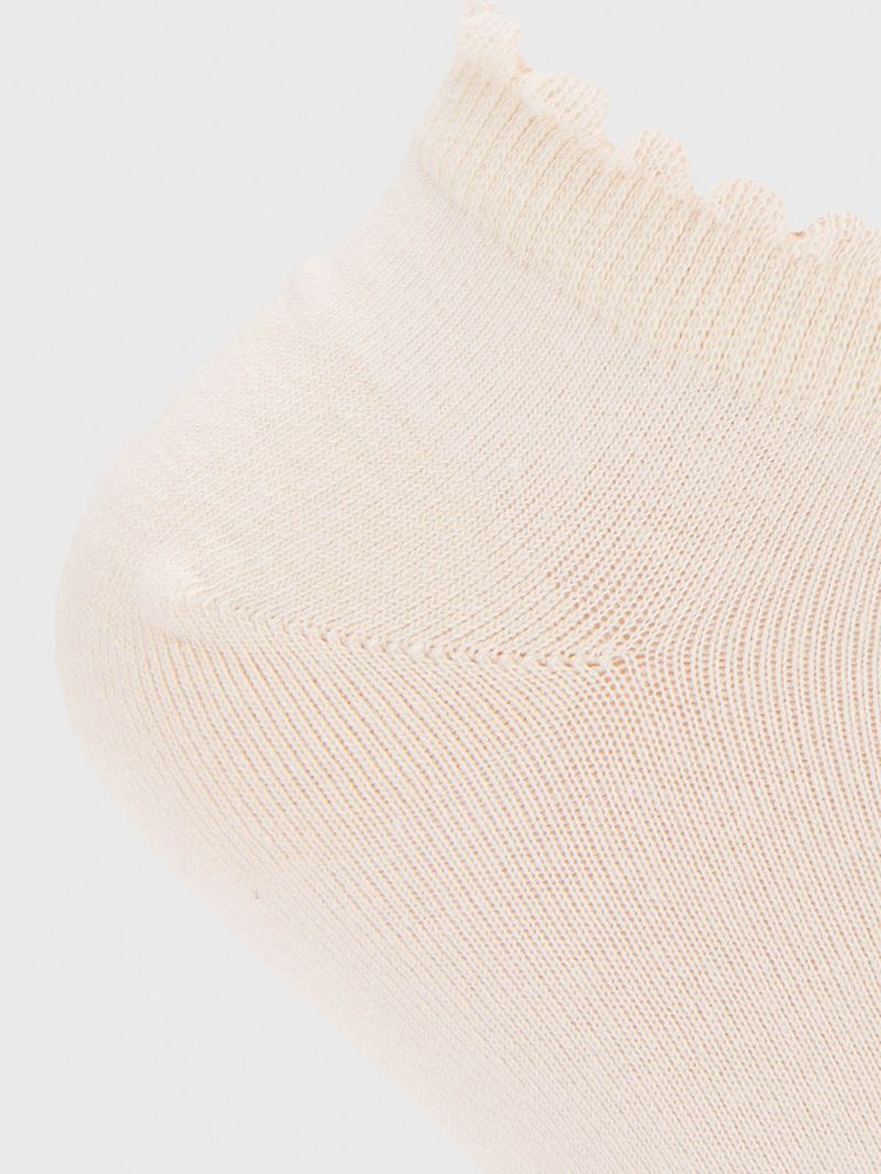 Calcetin Algodón Mujer Ped St Plain Beige/Crudo Hush Puppies