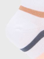 Calcetin Algodón Mujer Ped Stripe Blanco Hush Puppies