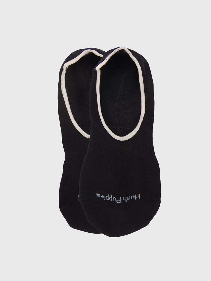 Calcetin Algodón Mujer Inv M Basico Negro Hush Puppies