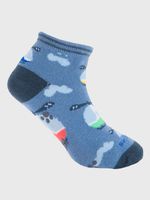 Calcetin Algodón Niño Ped Helicopter Azul Hush Puppies