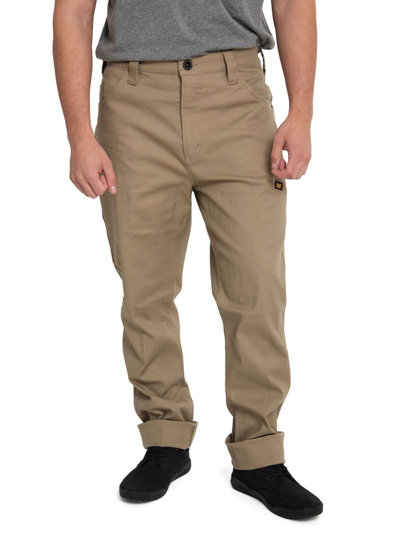 Pantalon Casual Hombre Stretch Canvas Utility Pant Café Cat