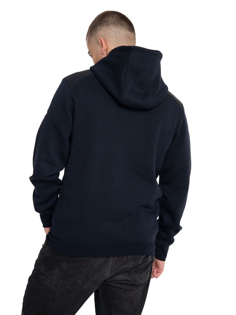 Poleron Casual Hombre Essential Fz Hooded Sweatshirt Azul Cat