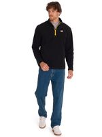 Polar Casual Hombre MICROFLEECE QUARTER ZIP NEGRO CAT
